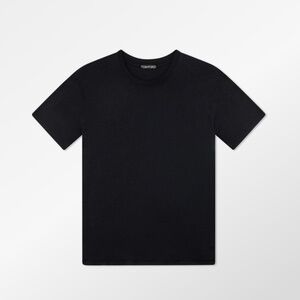 TOM FORD LYOCELL COTTON CREW T-SHIRT BLACK SZ 54/XL